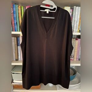 COS Black V-Neck Sleeveless Top